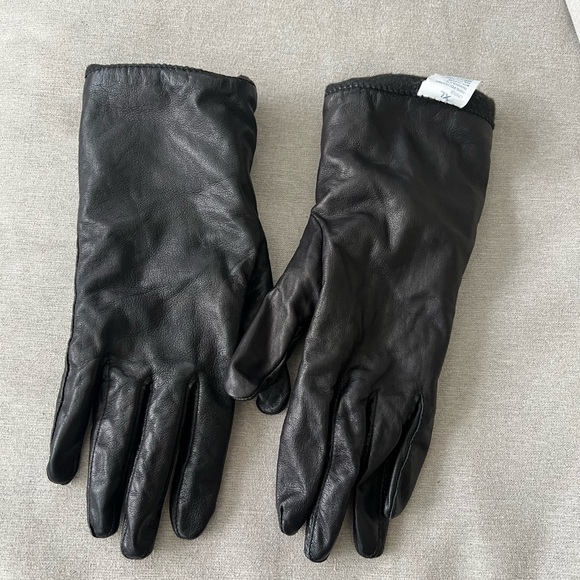 Fownes Brothers Accessories - Fownes Women’s Black Leather Gloves XL Thinsulate Lined Winter Warm